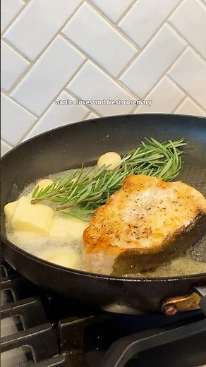 Perfectly Seared Halibut Steak #easyrecipe #ketorecipes #seafoodrecipes