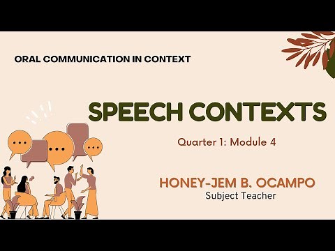 Speech Contexts