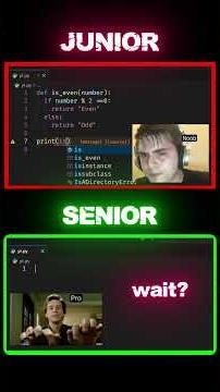 Junior Dev vs Senior Developer Python variables and print statements #coding #pydev #pycode #python
