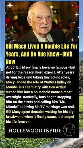 Bill Macy Lived A Double Life For Years, And No One Knew—Until Now #shorts