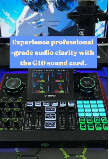 G10 sound card, a professional tool for audio mixing and recording. #G10soundcard #soundcard