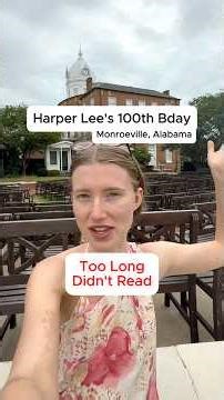 Harper Lee’s 100th bday party in Alabama #shorts #tokillamockingbird #literature