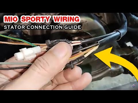 Mio Sporty Stator Wiring Guide | Wire Function & Diagram Tutorial for Beginners #motorcycle