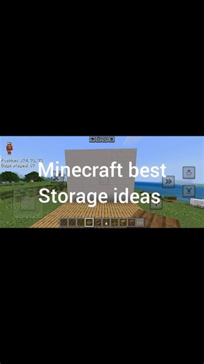 How to make Minecraft best storage #viral #gaming #tutorial #youtubeshorts #shortsfeed #highlights