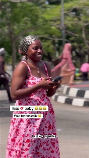 Kissing prank 😂😂😂wait for her smile 😂😂 #prank #8millionviews #funnyvideos #fyp #foryou