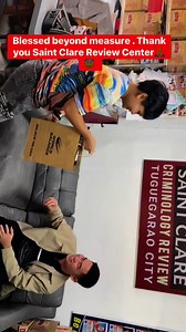 7.9K views · 235 reactions | Blessed beyond measure. Thank you to my SAINT CLARE Criminology Review family, especially to sir Ka Rcrim Vlogs (sir Arman) for the generosity. Thank you sir Jimmy Josue, maam Lhen Escobar Narag, maam Dayang Haniza Mabborang Hamjalin and to the rest of SCRC staff | CrimCoach Reyjan Comoda Paches | Facebook