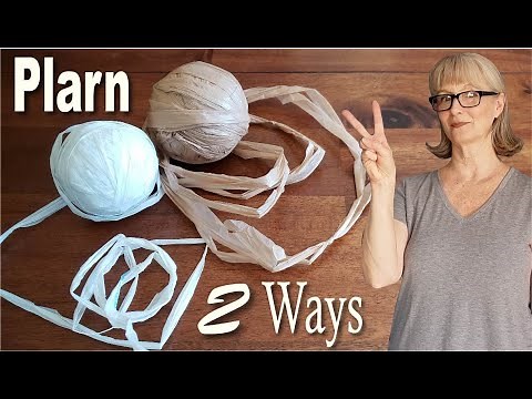 How To Make Single Ply & Double Ply Plastic Yarn From Bags