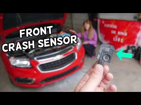 FRONT IMPACT CRASH AIRBAG SENSOR LOCATION REPLACEMENT CHEVROLET CRUZE CHEVY SONIC