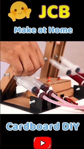 Diy Make Cardboard Excavator jcb mechine at home easy carboad mechine #excavator #jcb3dxmachine