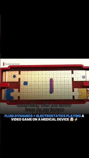 Fluid Dynamics + Electrostatics Playing a VIDEO GAME on a Medical Device 🤯⚡#techverses