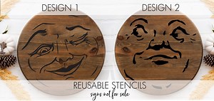 Man in the Moon Vintage Face STENCIL a Reusable DIY Craft Stencil for Your Nursery, Halloween, Vintage Decor Signs - Etsy