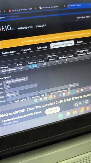 Master RabbitMQ in ASP.NET Core! 🚀 Zero to Expert Guide 2026. #dotnet #rabbitmq #coding #backend