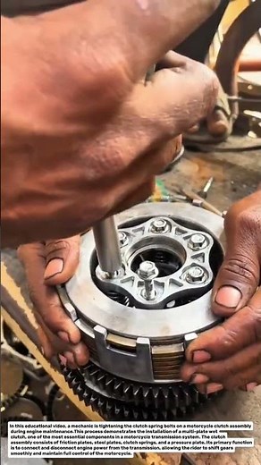 Motorcycle Clutch Assembly Installation | Multi-Plate Wet Clutch Repair Technique.