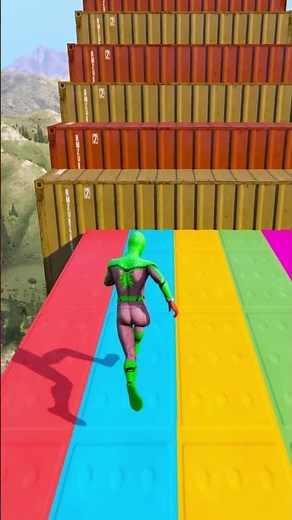 GTA 5 Epic Ragdolls | Spider-Man Jumps/Fails ep. 3156