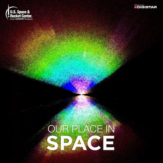 Join us at the INTUITIVE® Planetarium for the newly refreshed "Our Place in Space" show! Experience stunning new images from missions like Juno and BepiColombo as we journey through our solar system, from solar flares to Mars' canyons and Neptune’s diamond rain. 🌠 Zoom out to the Milky Way and the entire universe for a fresh perspective on Our Place in Space! 🌍✨ | U.S. Space & Rocket Center