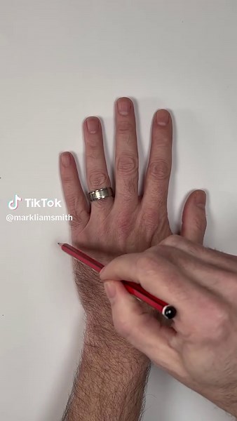 Outline your hand to draw an octopus. 🐙✋Part 1 of 2– drawing the outline.