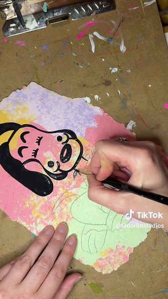 Creating Unique Art Paper with Matte Black Accents