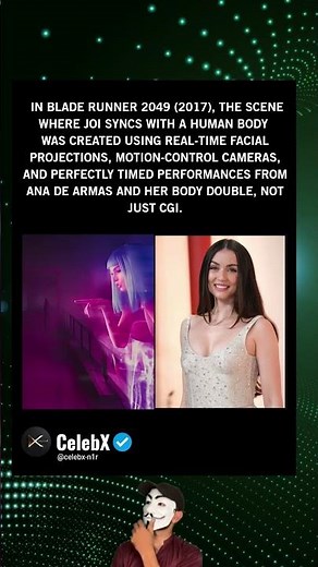 Ana de Armas Wasn't Actually CGI in Blade Runner 2049 #vfx #shorts