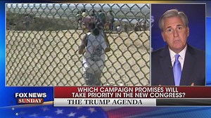 House Majority Leader Kevin McCarthy (R-CA) walks back a bit on Donald Trump’s pledge to build a wall saying that technology, not just brick and mortar, will secure the border. Do you agree? See the full, exclusive interview today on Fox News Channel at 2pm & 10pm ET. | Fox News Sunday