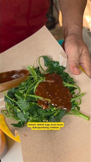 Water spinach rujak with shrimp paste sambal 7000 #food #foodie #culinary