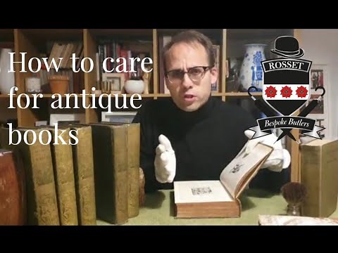 How to care for & clean antique books | Butler School episode 30
