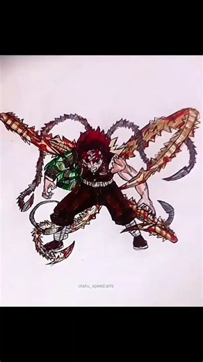 demon slayer character speed draw #drawing #art #drawingandassemblingdemonslayer #anime #demonslayer