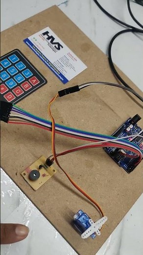 Keypad based door locking system using servomotor