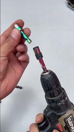 Dual Purpose Bit Socket Adapter Rod | Screwdriver Bit Adapter #ideas #shorts #screwdriver #sockets