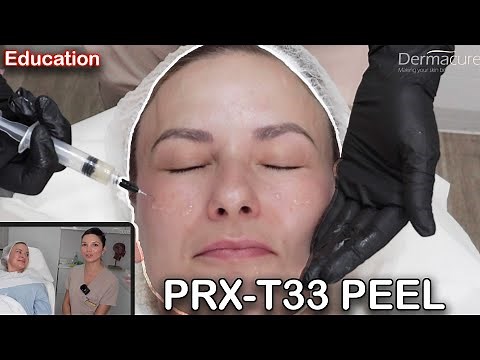 PRX T33 peel procedure on Full Face and Eyes and before and after (2024)