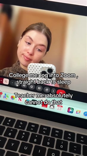 Anyone else have their whole first year of college on zoom and haven’t used it since then? Like wym I’m the teacher hosting this meeting and actually have to teach a group of students?? This feels like a full circle moment😂 #teachersoftiktok #elearning #teacherlife #newteacher #teachingbelike