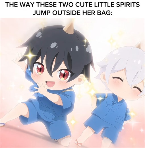The way These two Cute Little Spirits Jump outside her bag 😍🥰 The Ogre's Bride