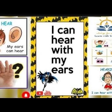 I can hear with my ears👂🏻Sense of hearing