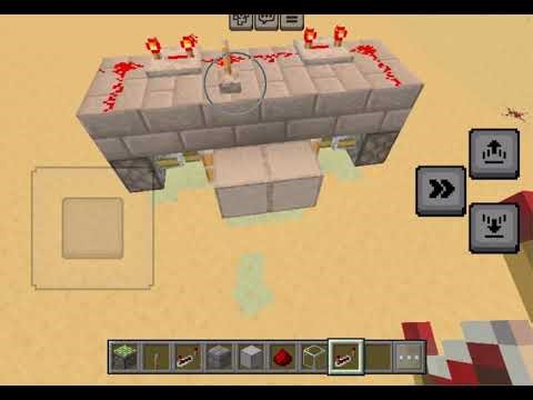 How to make a 2 by 2 flush door on bedrock Minecraft