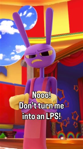 Jax says “don’t turn me into an LPS” and I do not hear him… 🎪🦷👁️ #tadc #theamazingdigitalcircus #lps #littlestpetshop #lpscustom