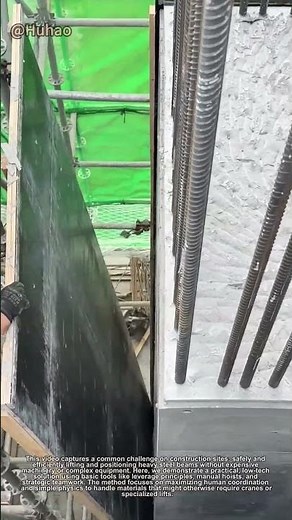 Steel Beam Lifting Mastery: Efficient Construction Site Techniques | DIY Innovation