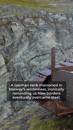 Abandoned German Tank (Norway - Veines) #abandoned #military #tanks #planes #submarines #explore #abandonedplanes #oldbuildings #interesting #buildings