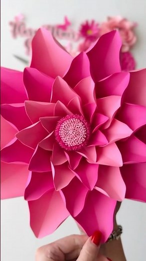 Paper Flower Tutorial, Paper Craft, Spring Flowers, DIY Craft #papercrafttutorial #diy