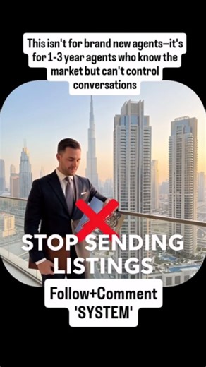 Layla | AI That Sells Dubai Real Estate 🏙️ on Instagram: "I analyzed thousands of real DM-to-MOU conversations and built a system that works: ✅ Exact scripts (copy-paste ready) ✅ Qualification frameworks ✅ Call transition templates ✅ Follow-up sequences that convert ✅ MOU conversation guides 60 pages. Normally $49. Yours free. Follow me + comment 'SYSTEM' = instant access in your DMs. Stop working harder. Start working smarter. Time to close consistently. . . . . . . #dubairealestate #dubaireal