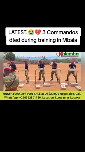 Zambia Army Commandos Training Tragedy in Mbala
