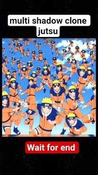 😱multi shadow clone jutsu😱 Naruto rocked #naruto #saske #sakura #kakashihatake#jiraiya #minato#viral