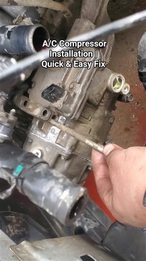 🔧 A/C compressor installation | quick & easy fix! #youtube #shorts #fix