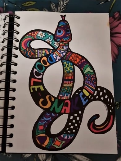 Doodle Snake Coloring: A Fun Mindful Art Project