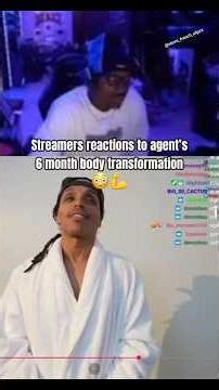 Streamers reactions to agents body transformation part 1/2 #agent #body #transformation