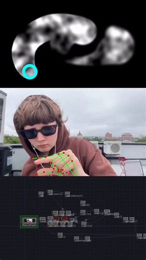TouchDesigner on Instagram: "repost @neles0n >>>>>>>>a patch i built a couple of weeks ago with a tutorial by @blankensmithing on creating a hand-tracking-brush in @touchdesigner using mediapipe. I added in an audio oscillator that creates a frequency depening on the size of the brush."