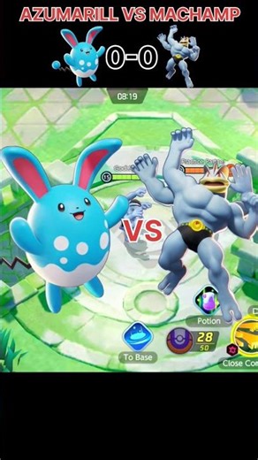 AZUMARILL VS MACHAMP 🏆 JUST DAMAGE TEST #pokemonunite #machamp #azumarill (GodLSpidey)