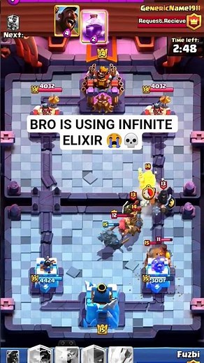 This HACKER Broke CLASH Royale with Unlimited Elixir 💥😂 #ClashRoyale #ClashRoyaleShort #ViralShorts