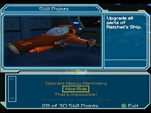 Ratchet and Clank 2 Going Commando Skill Point Slim Cognito's Ship Shack Nice Ride