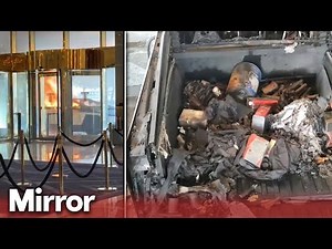 Tesla Cybertruck explodes outside Trump’s Las Vegas hotel leaving one person dead