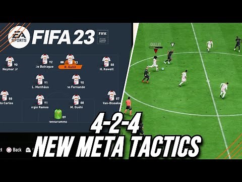 THIS IS WHY 424 IS THE NEW META FORMATION! FIFA 23 Best Custom Tactics & Instructions