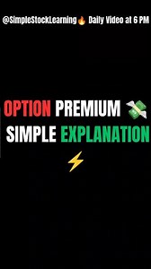 What is Option Premium? Explained in 10 Seconds 💸📈 | Options Trading India